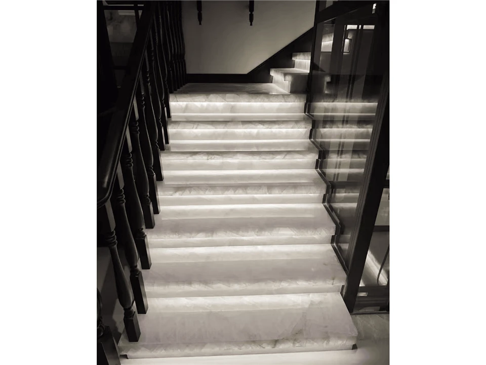 White Crystal Stone Staircase