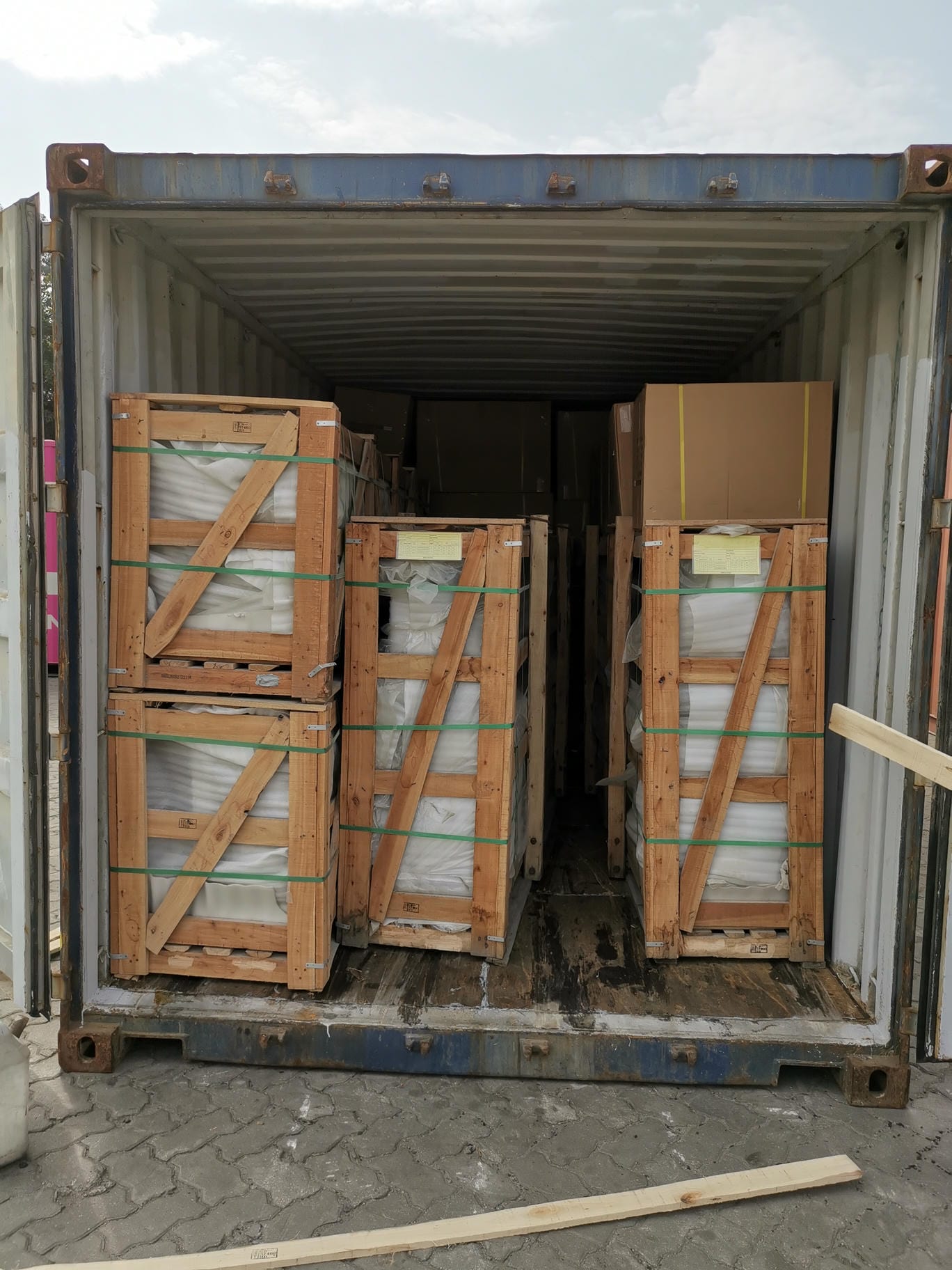 granite countertop bulk wooden crate packing for construction project export container loading system granite countertop bulk wooden crate packing for construction project export container loading system