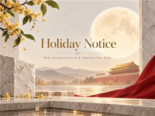 Guanmay Holiday Notice. Mid-Autumn Festival & National Day 2026