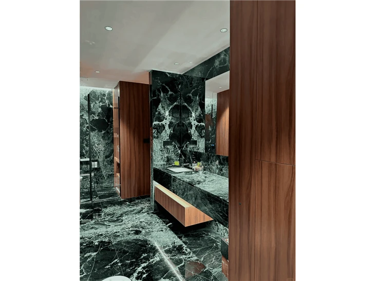Prada Green Marble Vanity Top