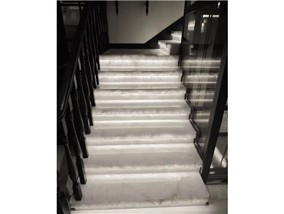 White Crystal Stone Staircase