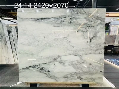 White Santorini Quartzite Slab