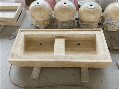 Travertine Integrated Sink